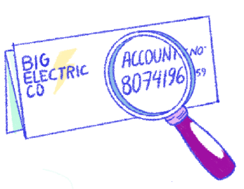 Electricity bill illustration