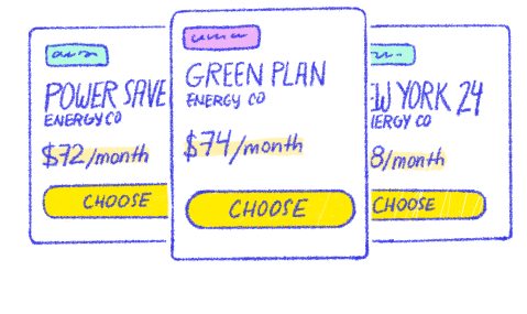 Electricity plans illustration