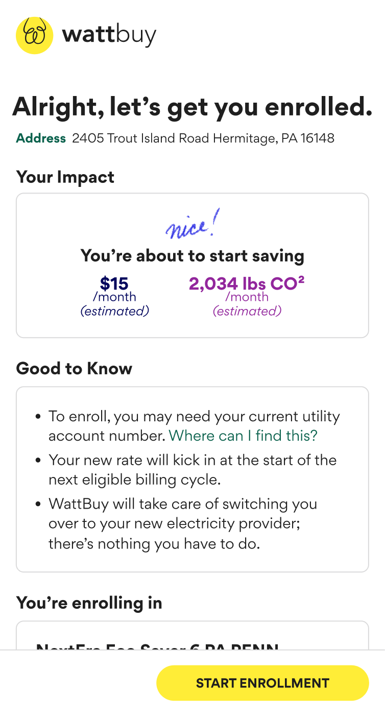 WattBuy mobile mockup