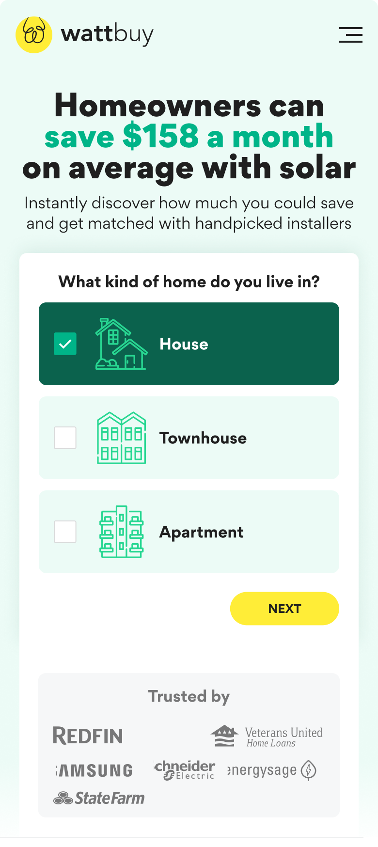 Question as first step