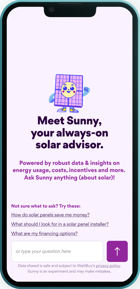 Sunny mobile mockup